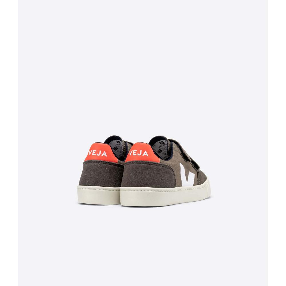 Veja V-12 CANVAS Joggesko Barn Kaffe | NO 876XYU